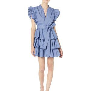 Marie Oliver Emery Dress in Velvet Blue NWT